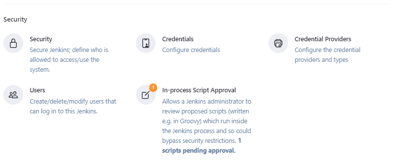 Entering the In-process Script Approval configuration