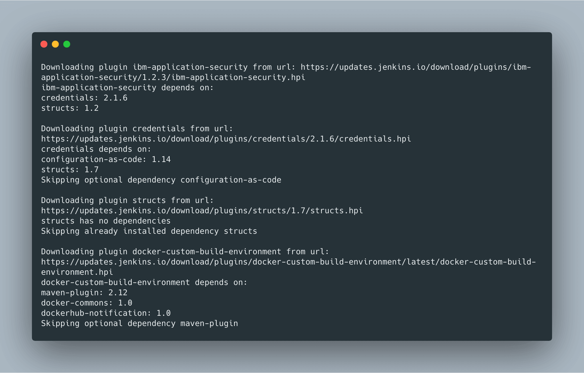 Example of Downloading Plugins